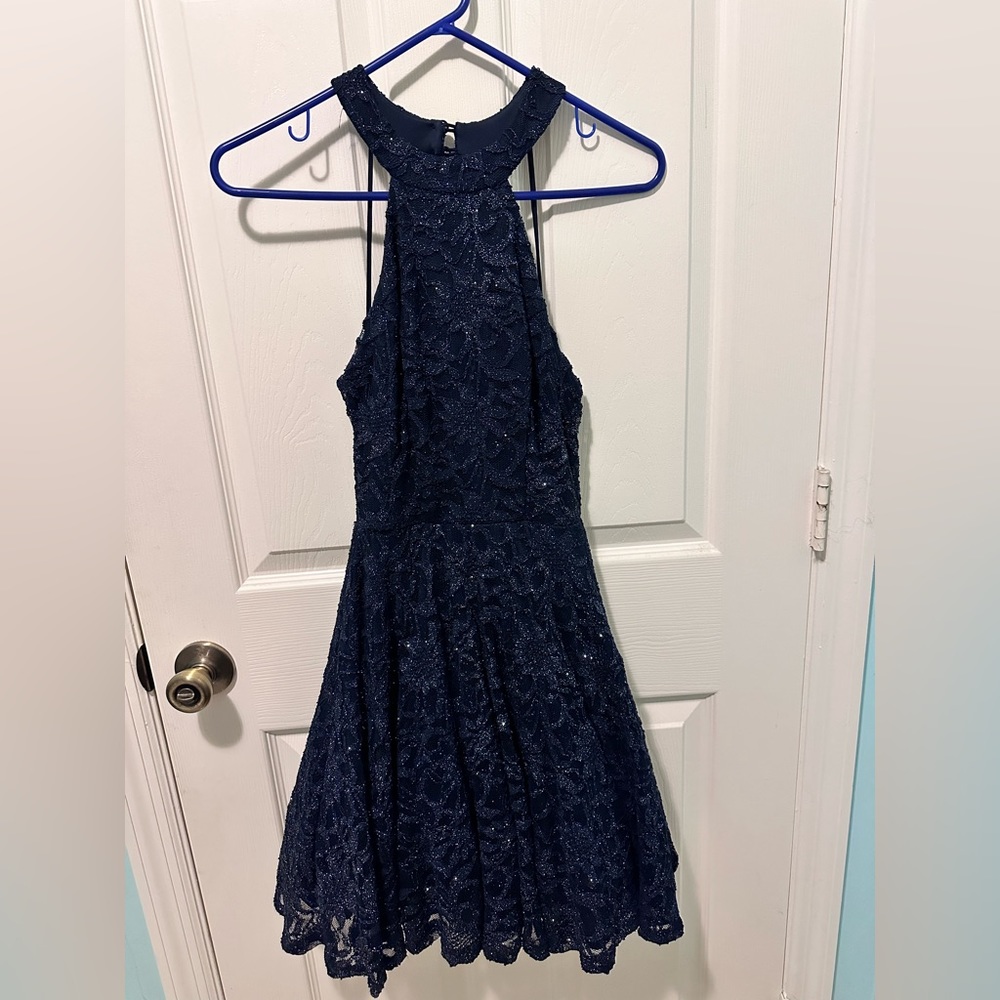 Dark blue dress - size 3/4